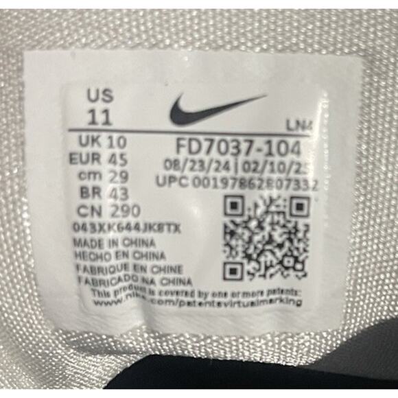 New Men’s 11 Nike Alpha Menace 4 Pro White Navy Cleats FD7037-104 - Picture 7 of 9